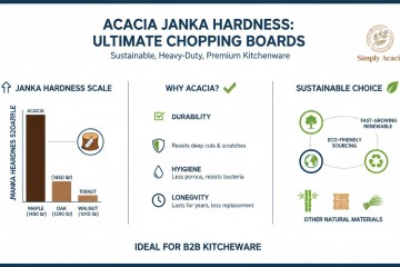 The Ultimate B2B Guide to Acacia Wood: How Its Janka Hardness Creates the Perfect Heavy-Duty Chopping Board